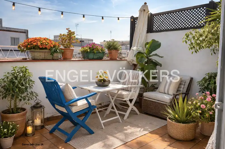 Terrasse von Wohnung zum Verkauf in  Barcelona Capital mit Klimaanlage, Heizung und Terrasse