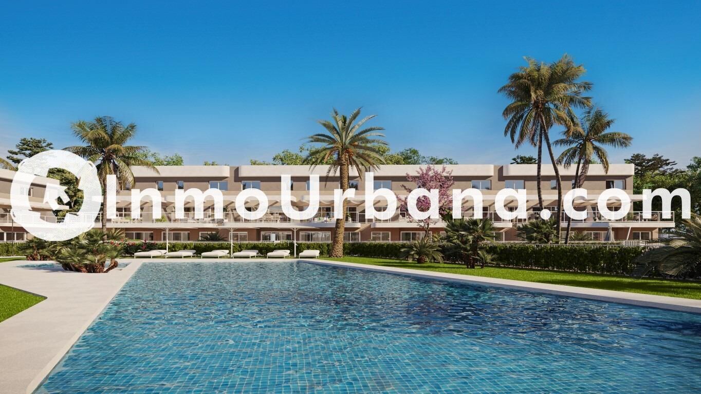 Vista exterior de Dúplex en venta en Monforte del Cid con Aire acondicionado, Calefacción y Jardín privado