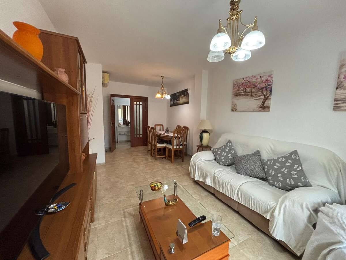Sala d'estar de Pis en venda en Vícar amb Aire condicionat, Terrassa i Moblat