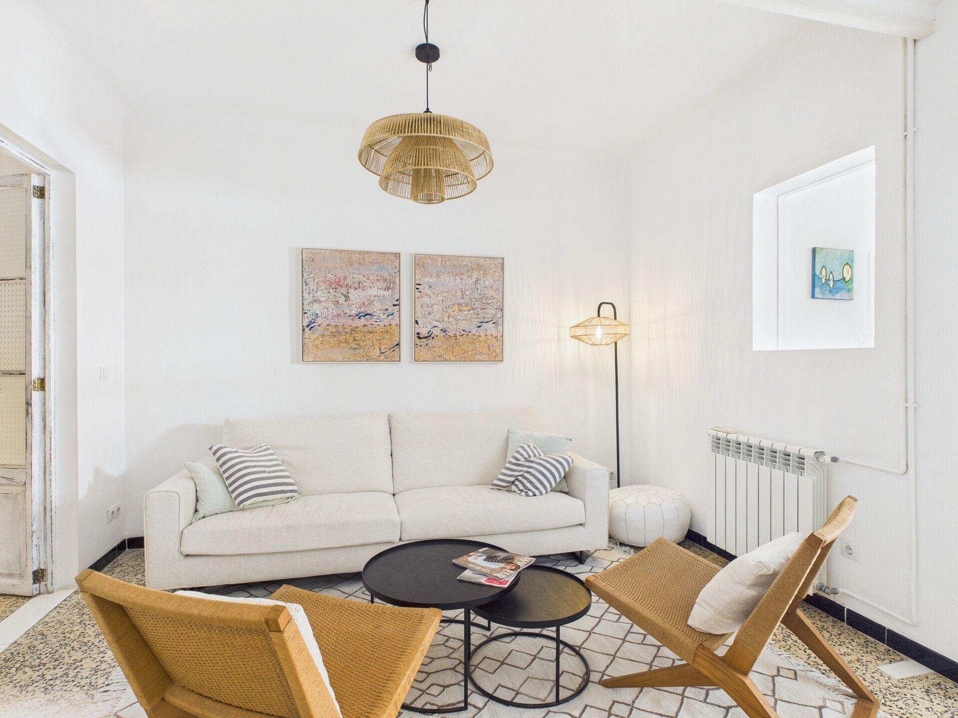 Sala d'estar de Apartament de lloguer en  Palma de Mallorca amb Terrassa, Traster i Moblat