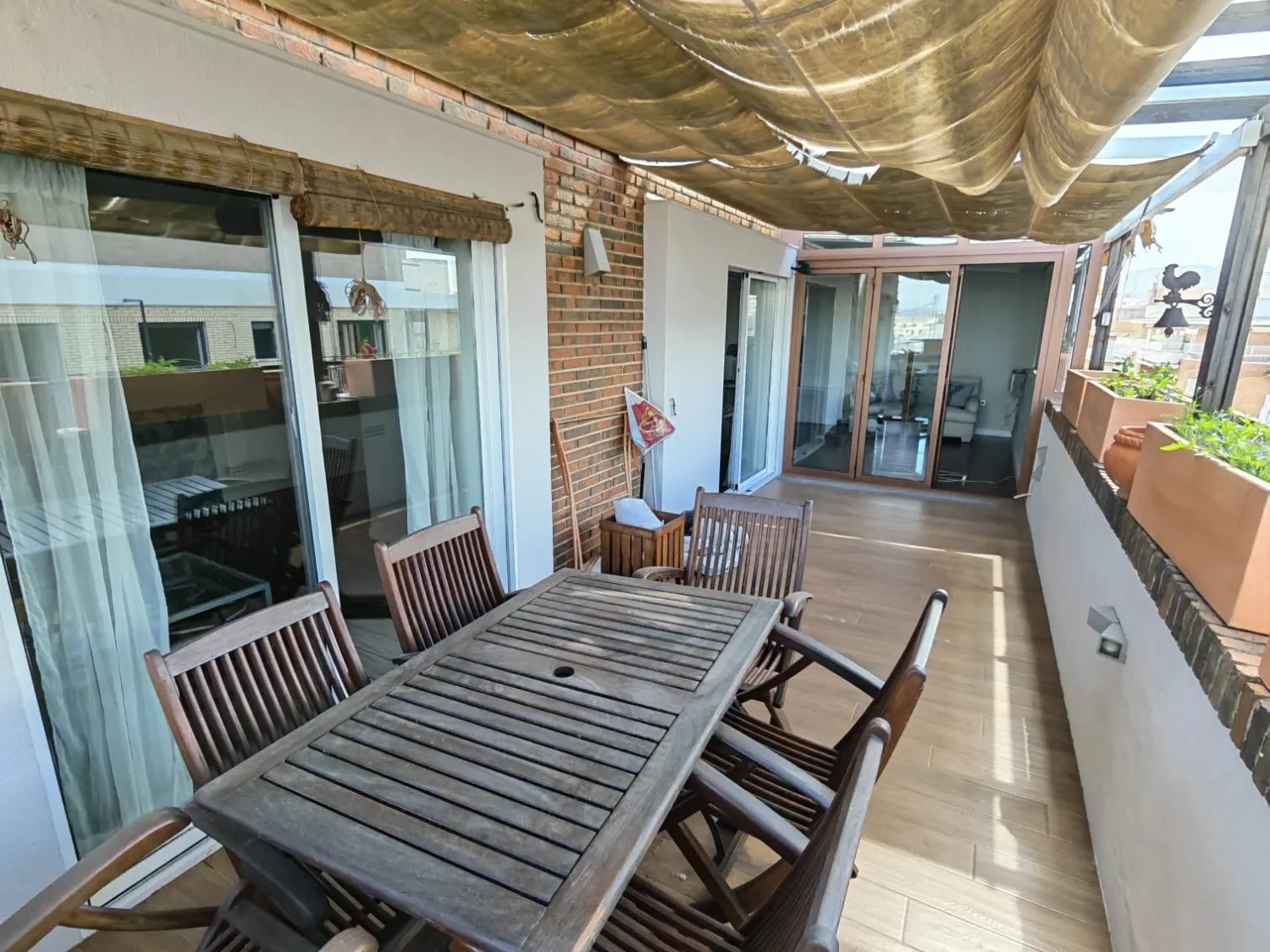 Terraza de Ático de alquiler en  Murcia Capital con Aire acondicionado, Calefacción y Terraza