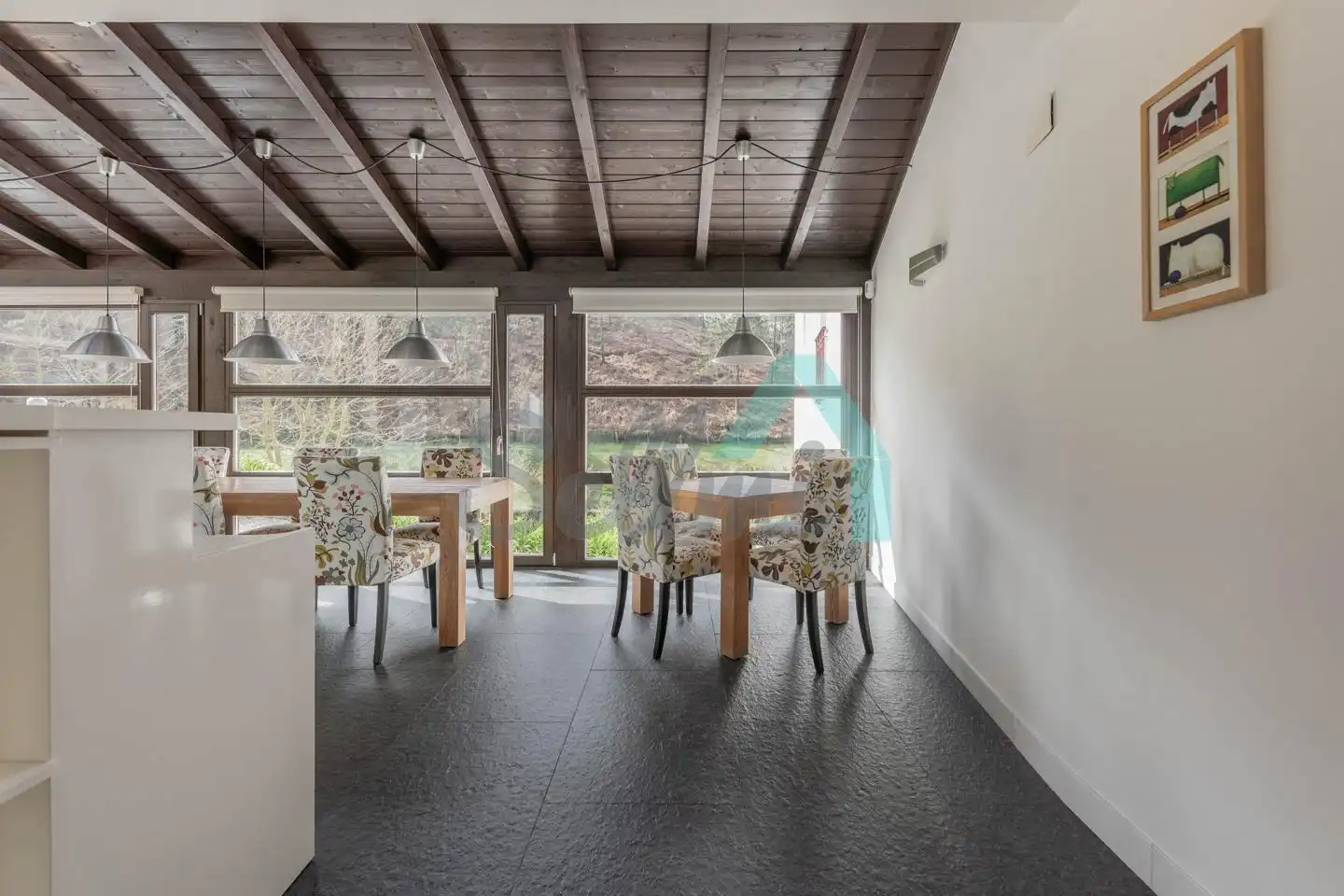 Menjador de Casa o xalet en venda en Valdés - Luarca amb Calefacció, Jardí privat i Terrassa