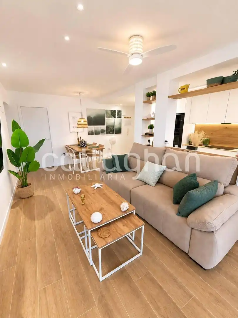 Living room of Flat for rent in Benicasim / Benicàssim  with Air Conditioner, Heating and Terrace