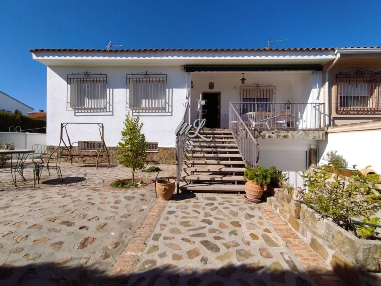 Exterior view of Single-family semi-detached for sale in Cobisa  with Private garden, Terrace and Swimming Pool