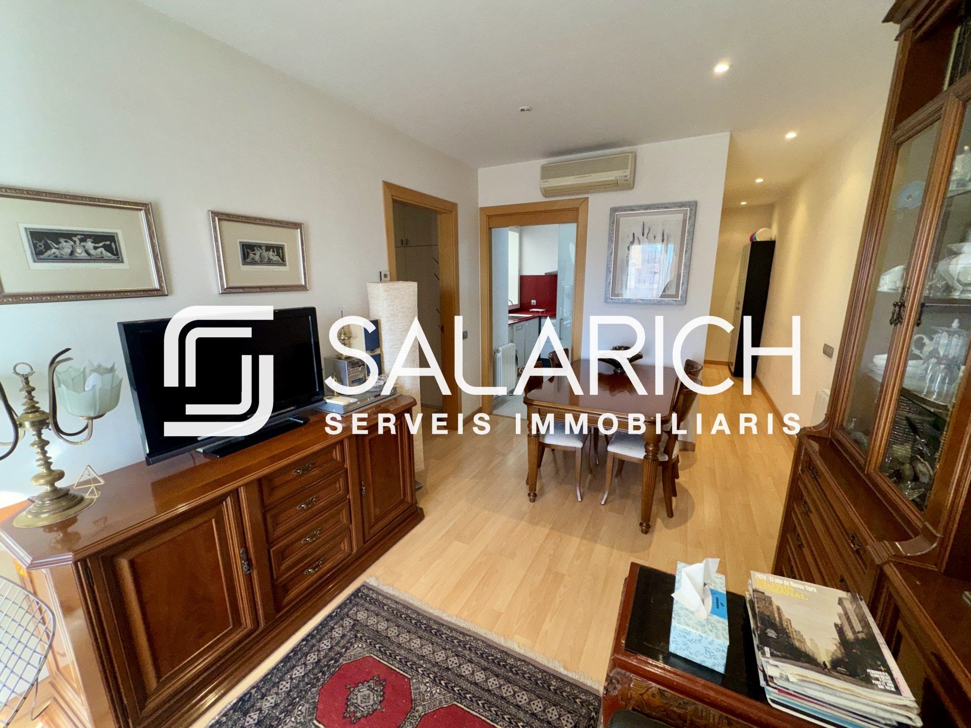 Sala d'estar de Pis en venda en  Barcelona Capital amb Aire condicionat, Calefacció i Balcó