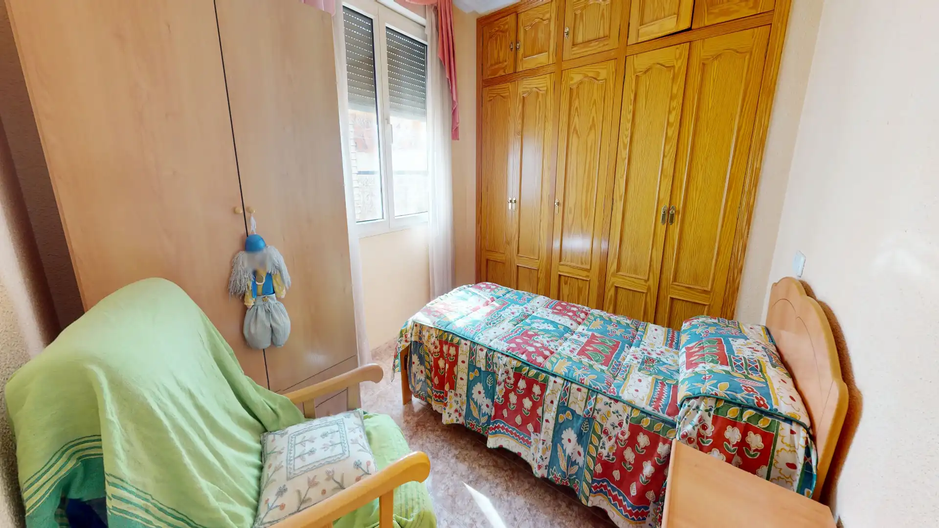 Schlafzimmer von Wohnung zum Verkauf in Sax mit Klimaanlage, Terrasse und Balkon