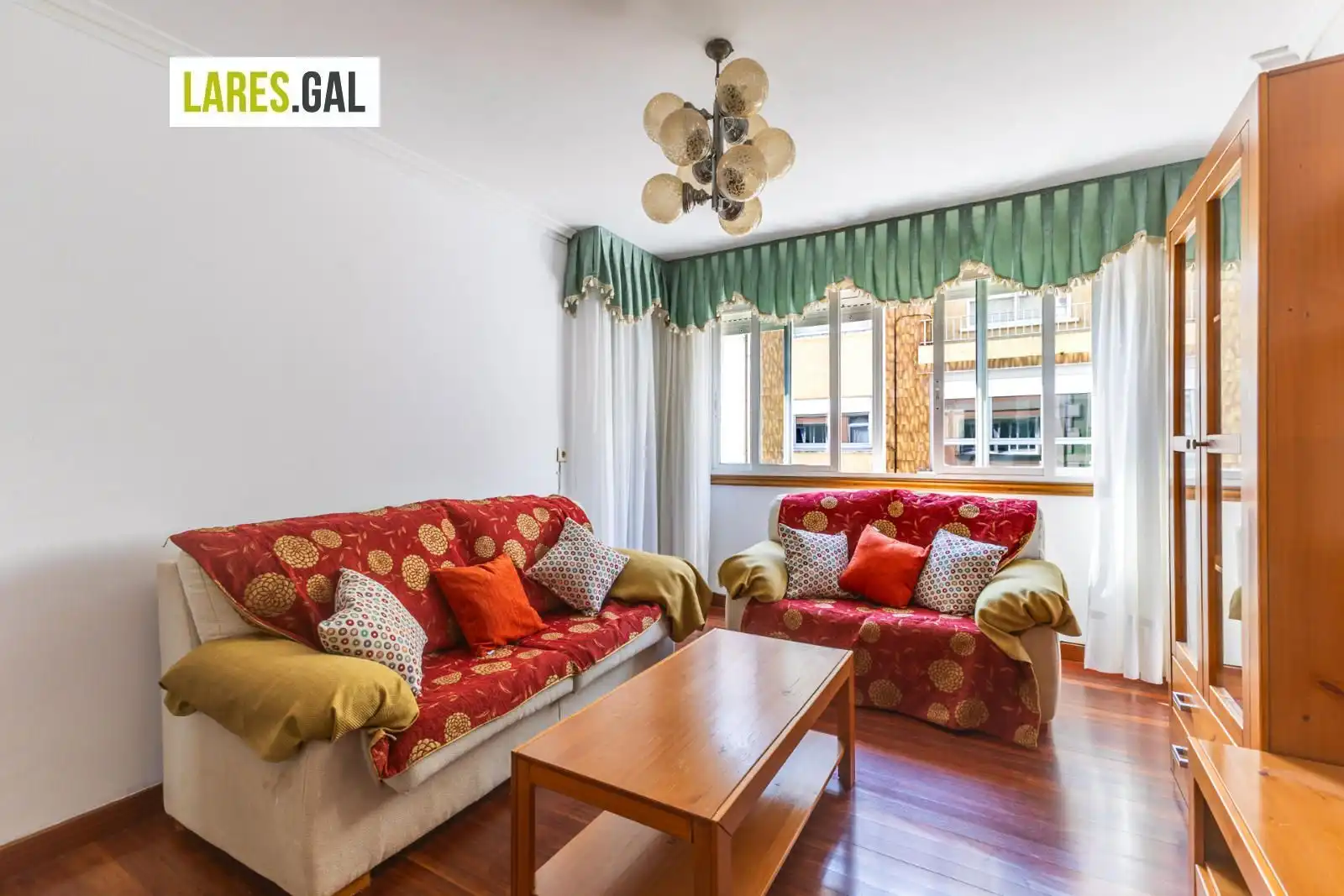 Wohnzimmer von Wohnung zum Verkauf in Cangas  mit Heizung und Terrasse