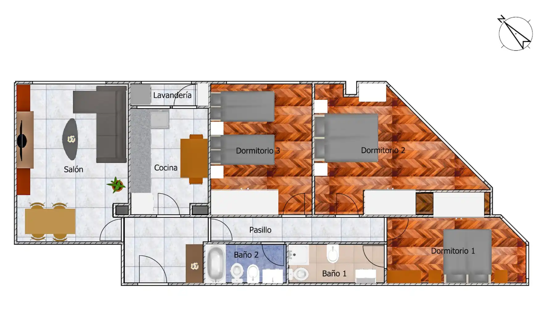 Piso en venta en A Coruña Capital  con Calefacción, Parquet y Trastero