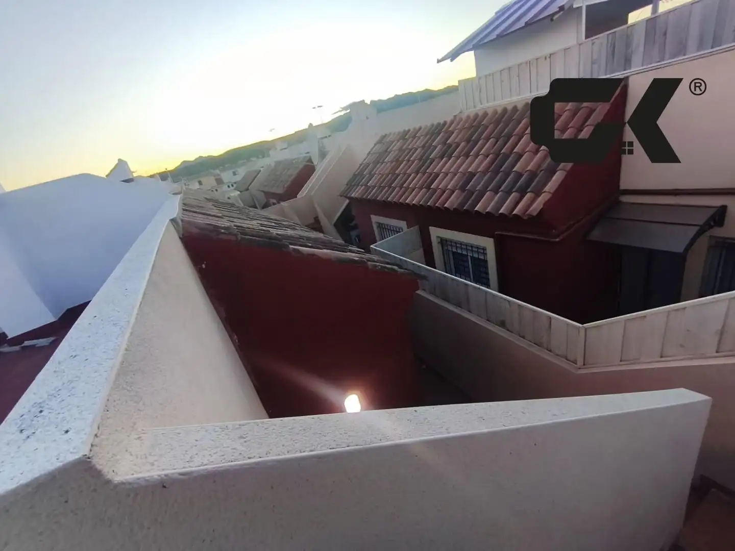 Terrassa de Casa adosada en venda en Mazarrón amb Aire condicionat, Jardí privat i Piscina comunitària