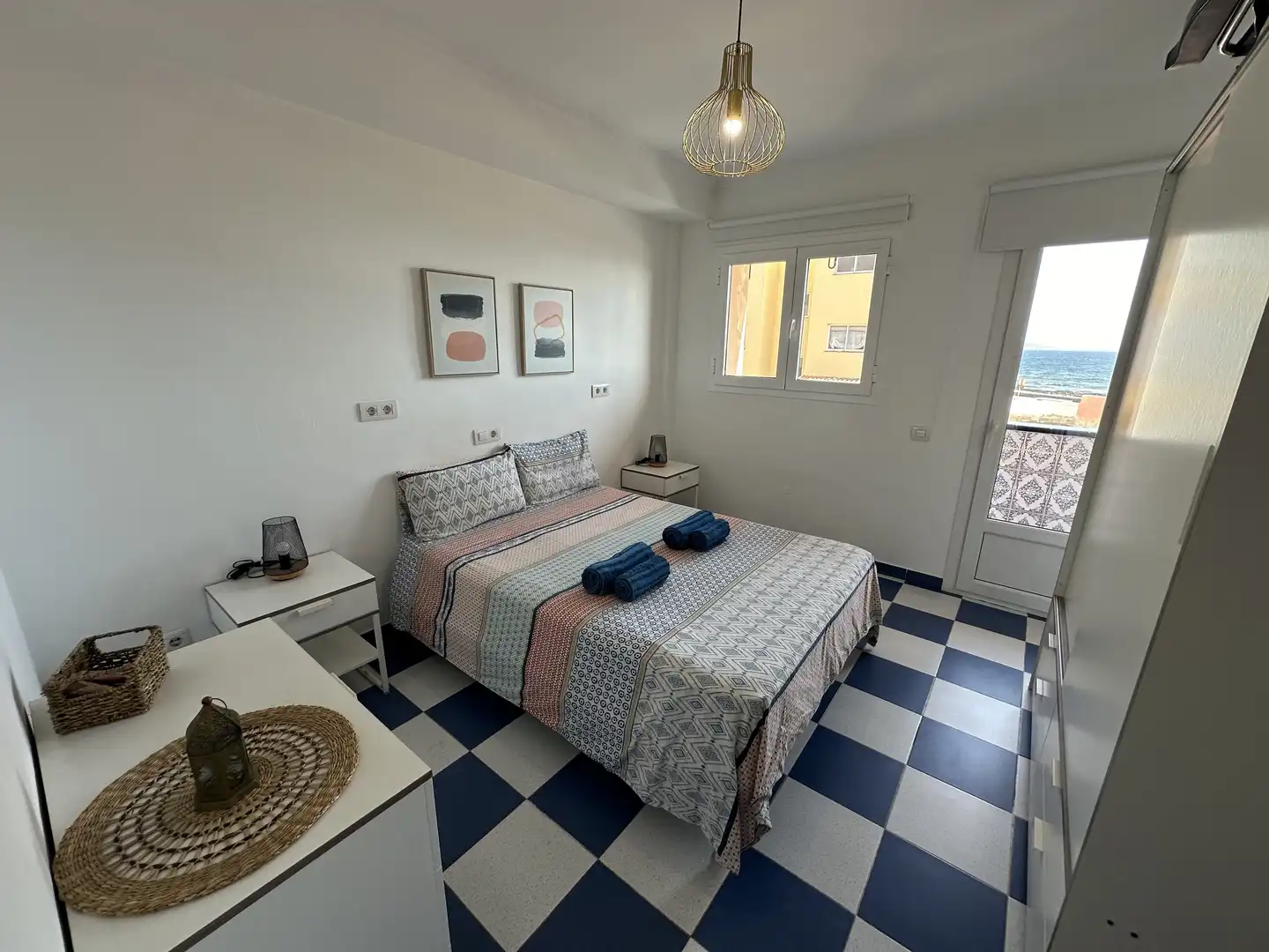 Schlafzimmer von Einfamilien-Reihenhaus zum Verkauf in La Oliva mit Terrasse, Möbliert und Waschmaschine