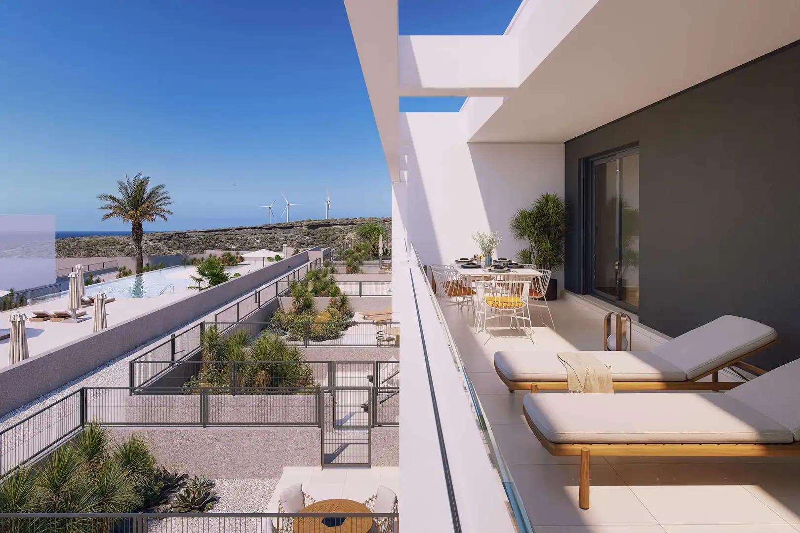 Terrasse von Dachboden zum Verkauf in Arico mit Privatgarten, Terrasse und Abstellraum