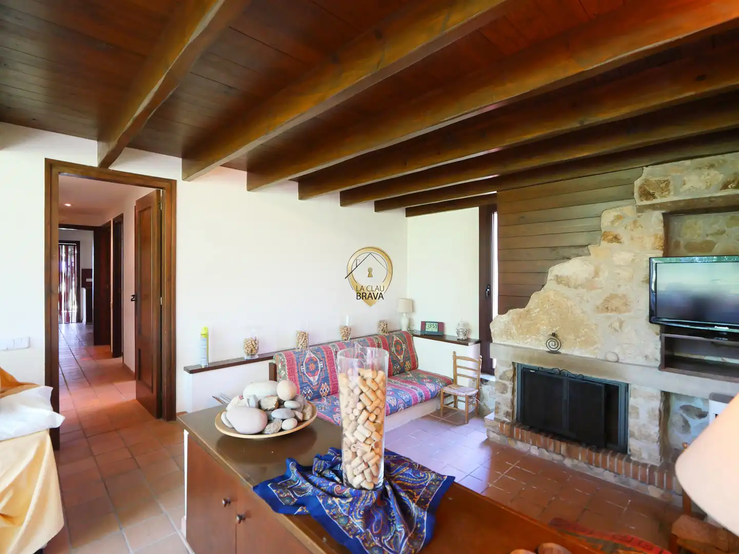 Wohnzimmer von Country house zum Verkauf in Cassà de la Selva mit Heizung, Privatgarten und Abstellraum