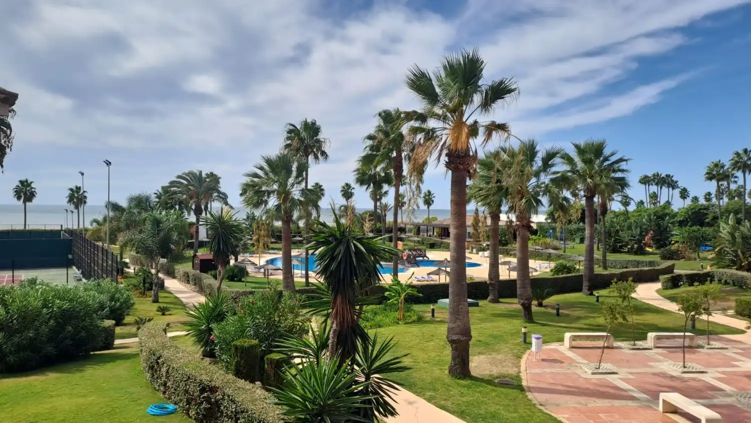 Garten von Wohnungen zum Verkauf in Islantilla mit Klimaanlage, Heizung und Terrasse