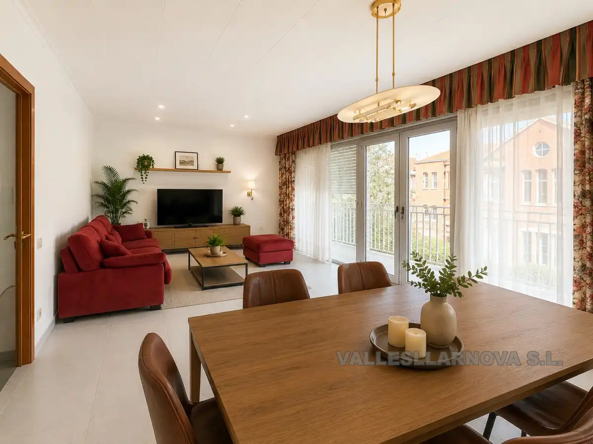 Sala d'estar de Pis en venda en Mollet del Vallès amb Terrassa i Balcó