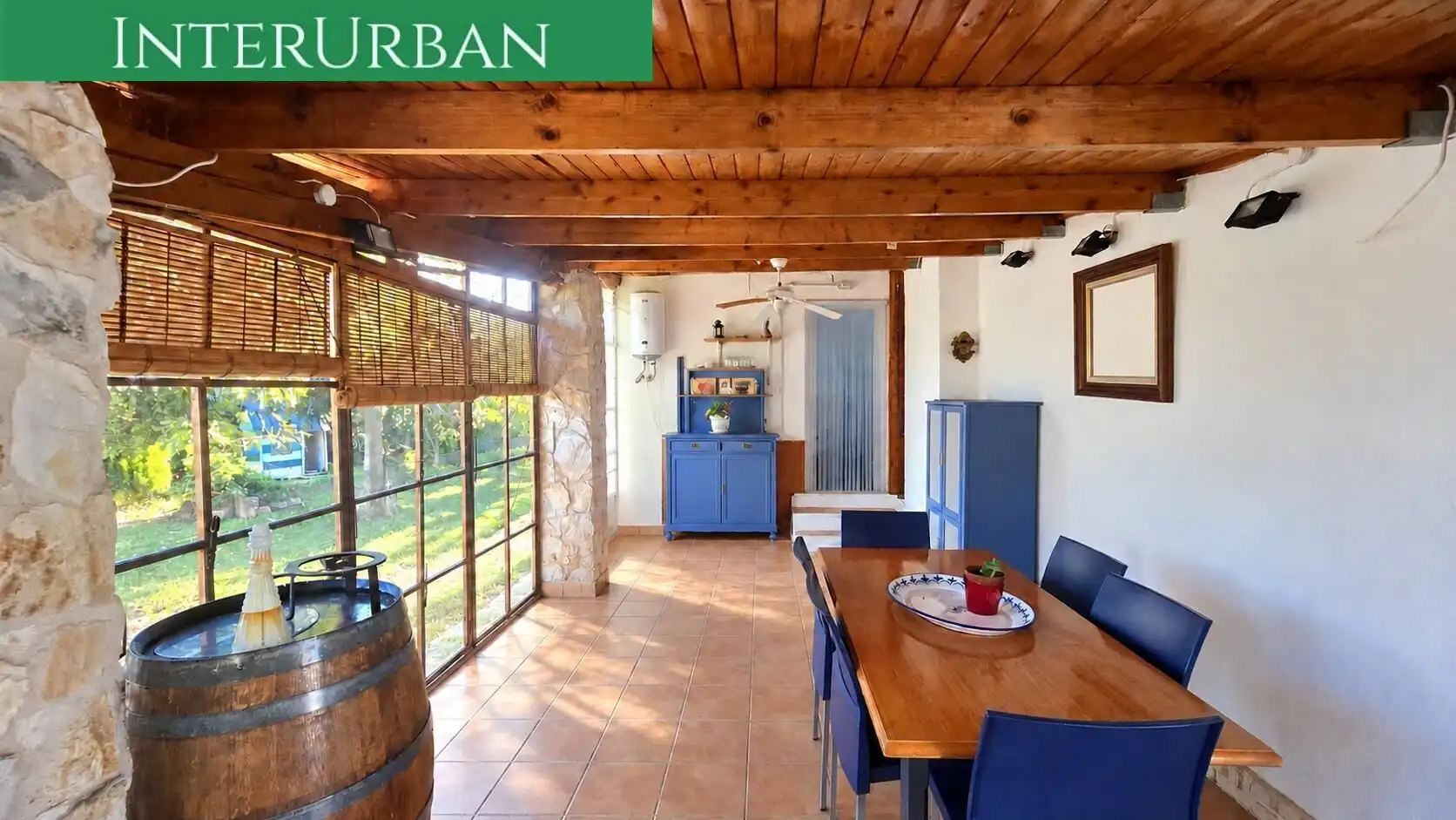Terrassa de Casa o xalet en venda en La Pobla de Vallbona amb Aire condicionat, Calefacció i Jardí privat