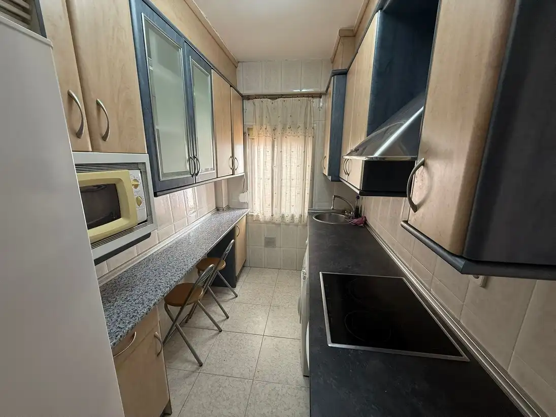 Kitchen of Flat for rent in Madrid  with Air Conditioner and Furnished