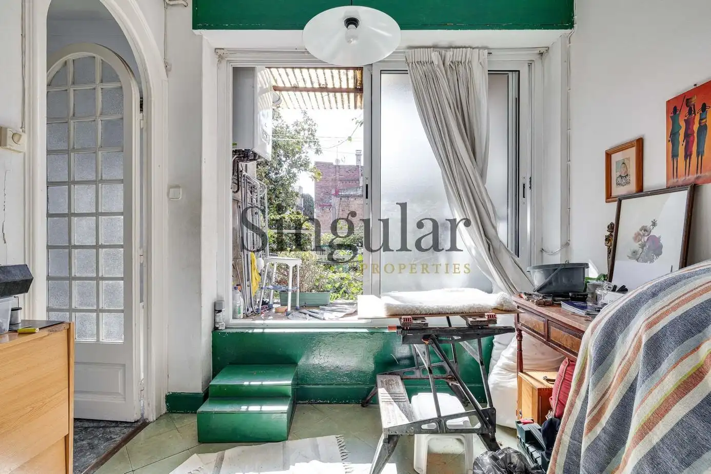 Sala d'estar de Edifici en venda en Barcelona