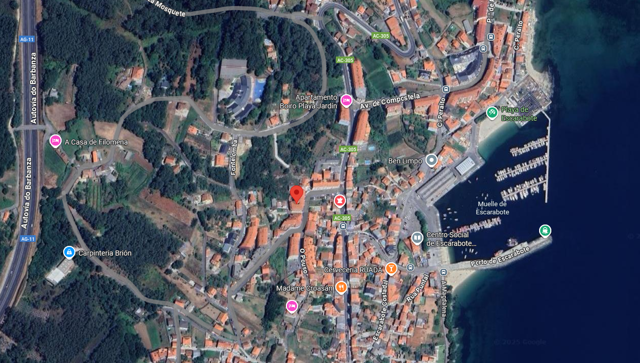 Vista exterior de Pis en venda en Boiro