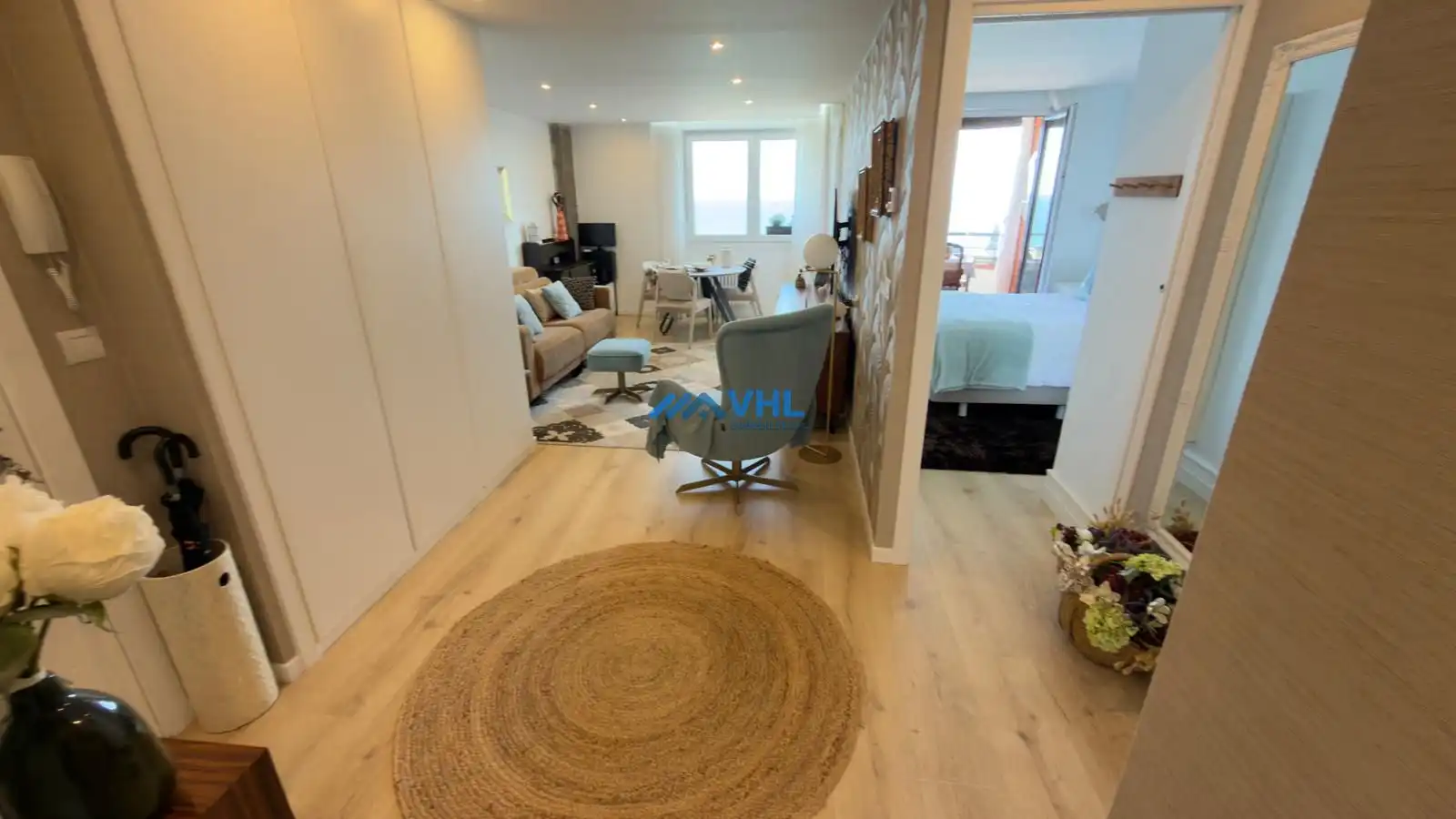 Wohnzimmer von Wohnung zum Verkauf in Castro-Urdiales mit Klimaanlage, Heizung und Terrasse