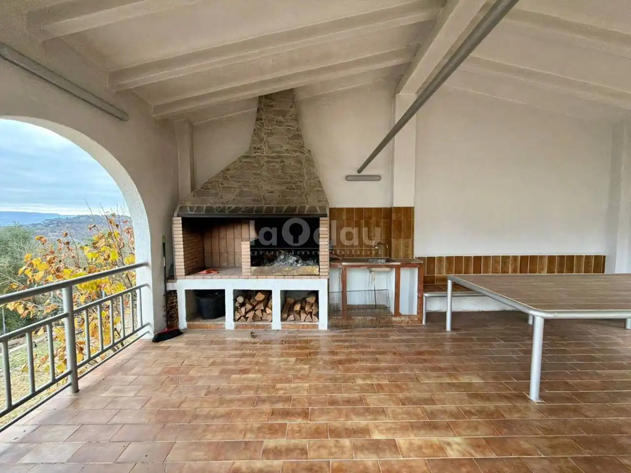 Terrassa de Casa o xalet en venda en Tavèrnoles amb Jardí privat i Terrassa