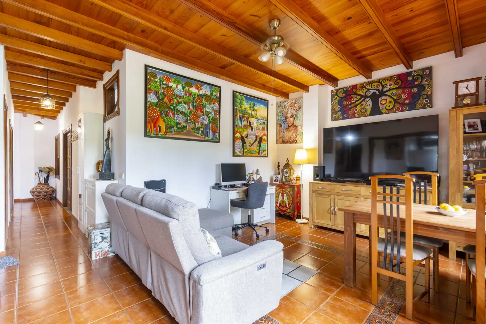 Sala de estar de Piso en venta en Tacoronte con Jardín privado, Terraza y Trastero