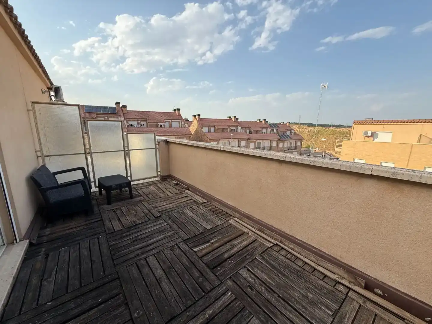 Terrassa de Casa adosada en venda en María de Huerva amb Aire condicionat i Balcó