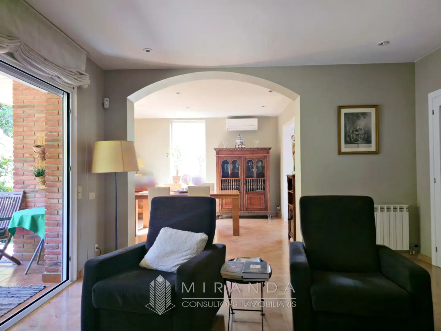 Sala d'estar de Casa o xalet en venda en Sant Pere de Vilamajor amb Aire condicionat, Calefacció i Jardí privat