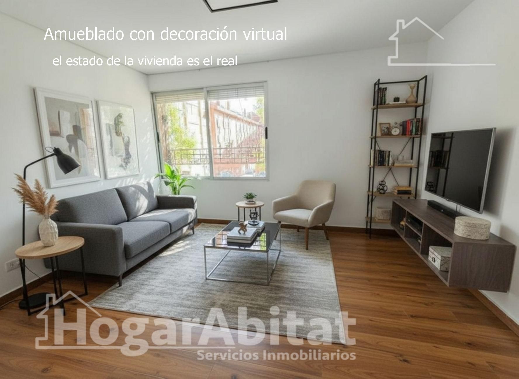 Sala d'estar de Pis en venda en Algemesí amb Aire condicionat i Alarma