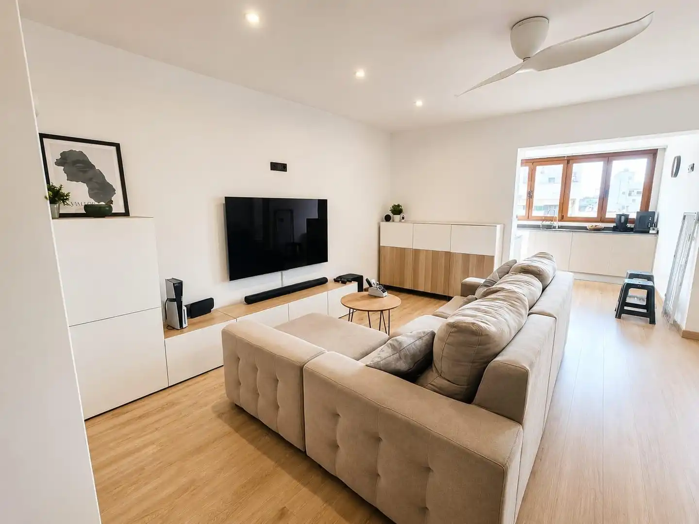Sala de estar de Piso en venta en  Palma de Mallorca con Aire acondicionado, Calefacción y Balcón