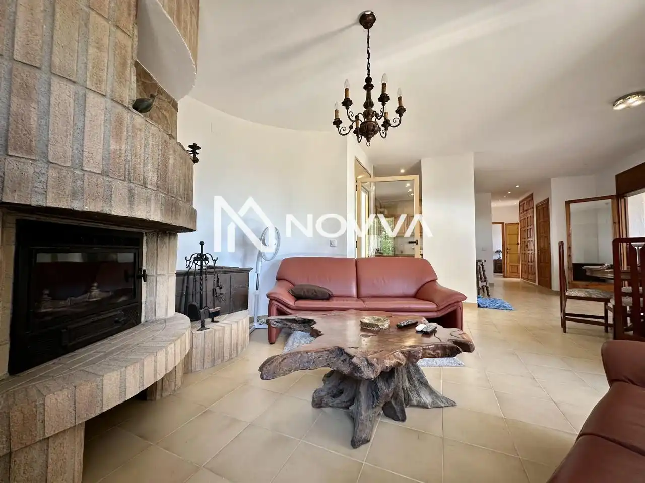 Sala d'estar de Casa o xalet en venda en Lloret de Mar amb Jardí privat, Terrassa i Piscina