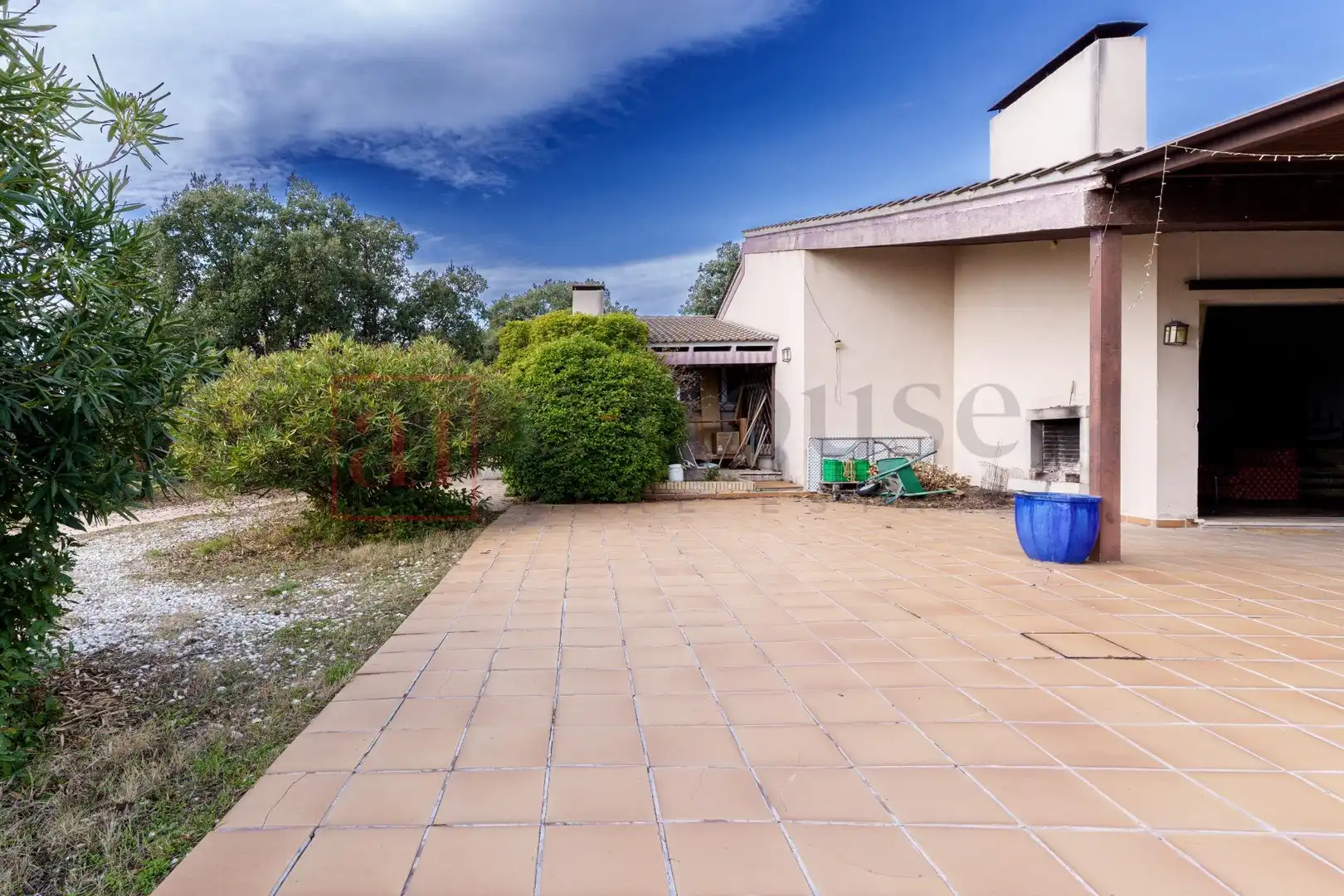 Terrassa de Finca rústica en venda en Villanueva de la Cañada amb Calefacció, Jardí privat i Piscina