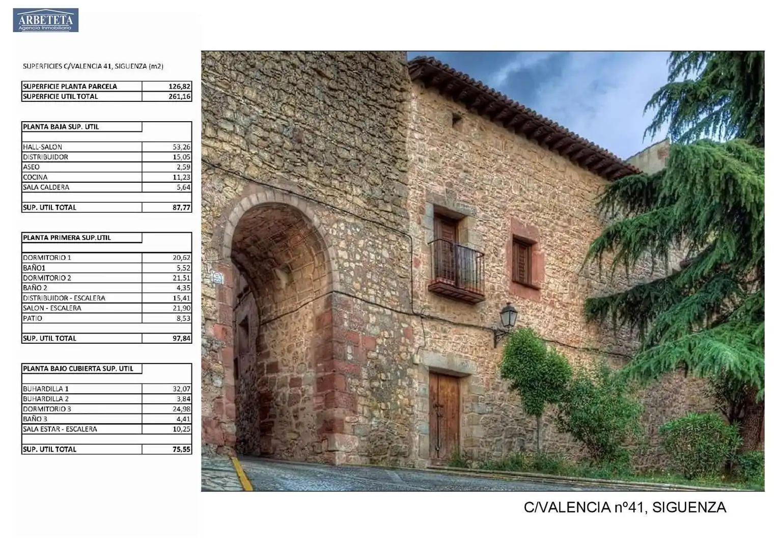 Exterior view of Houses for sale in Sigüenza  with Heating and Balcony