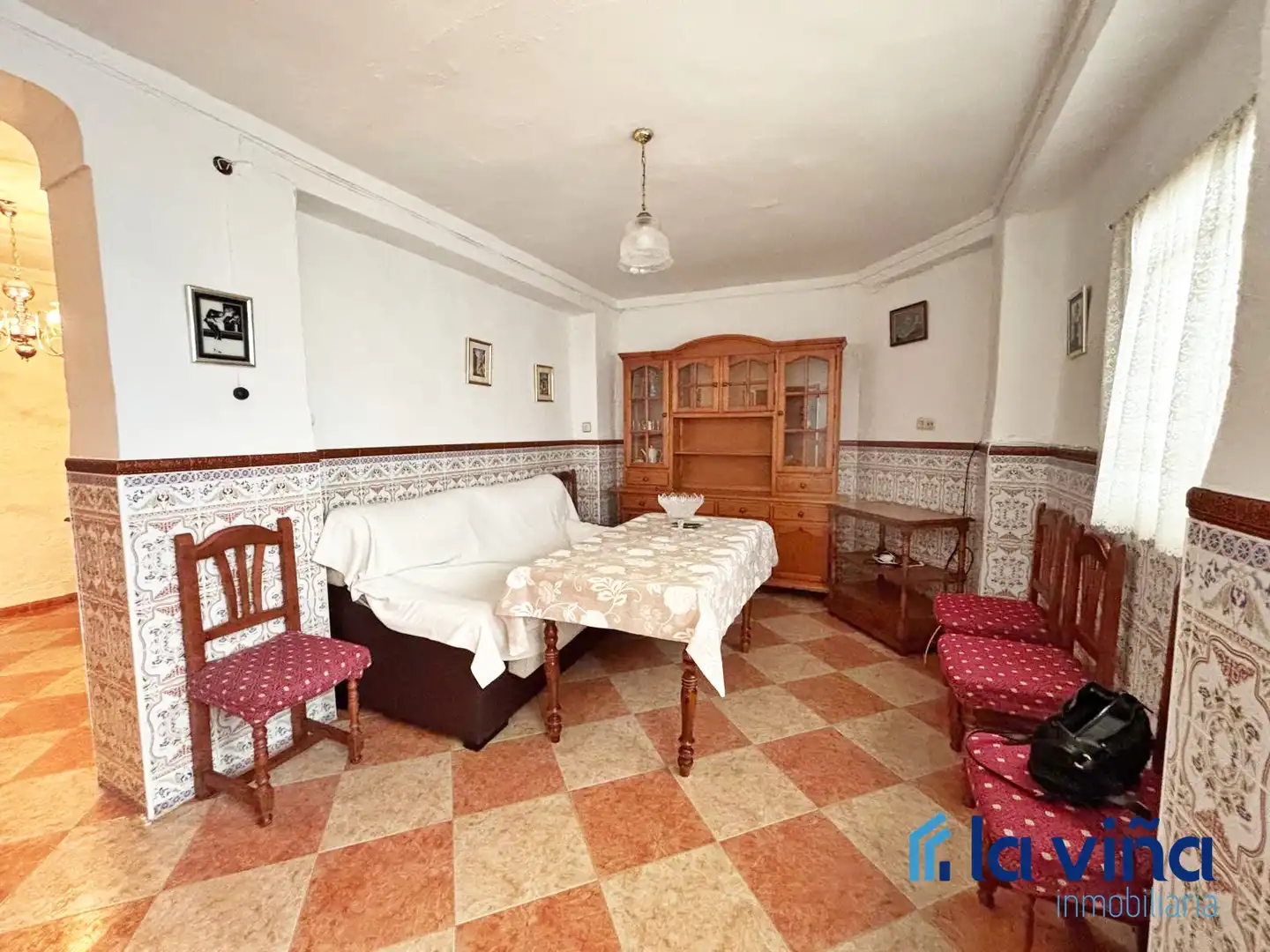 Living room of Houses for sale in Benamejí  with Terrace, Furnished and Balcony