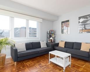 Living room of Flat for sale in Donostia - San Sebastián   with Heating, Parquet flooring and Furnished