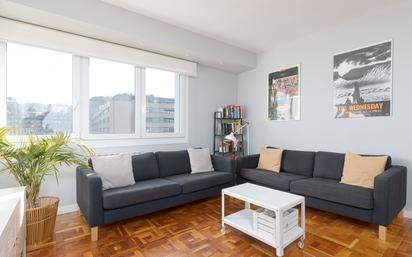 Living room of Flat for sale in Donostia - San Sebastián   with Heating, Parquet flooring and Furnished