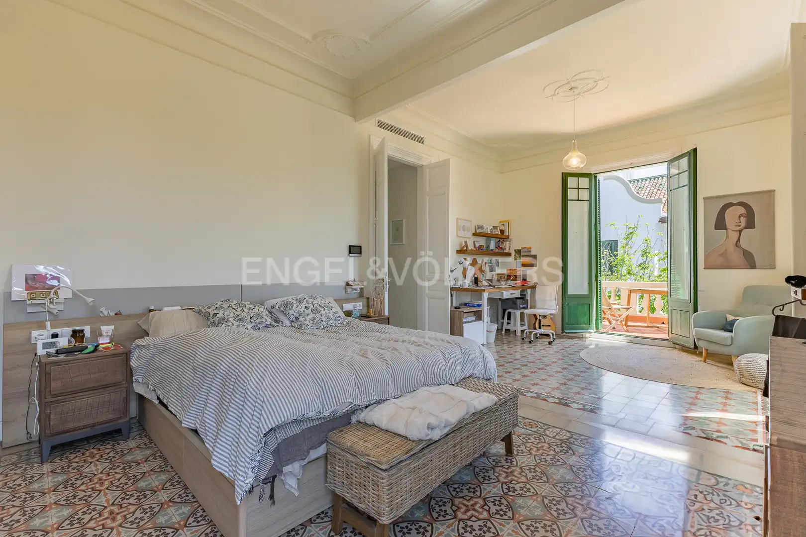 Bedroom of Houses for rent in Sant Cugat del Vallès  with Air Conditioner, Heating and Private garden