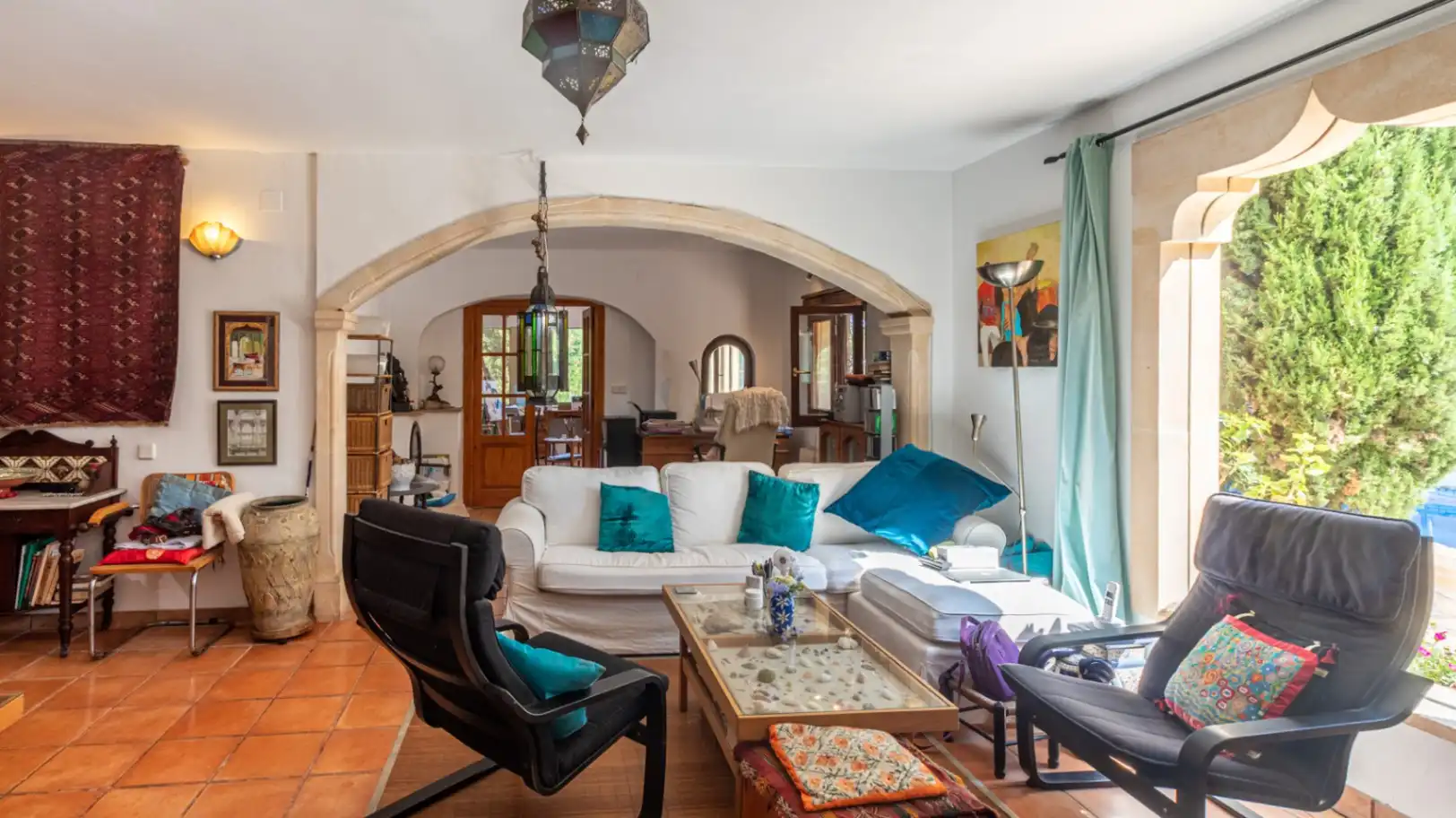 Living room of Houses for sale in Jávea / Xàbia  with Air Conditioner, Heating and Private garden