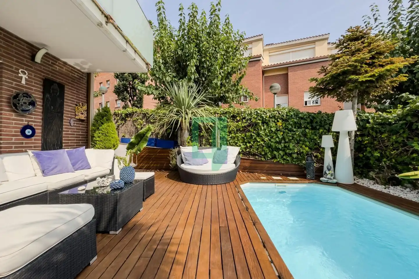 Terrassa de Casa o xalet en venda en Tiana amb Aire condicionat, Calefacció i Jardí privat