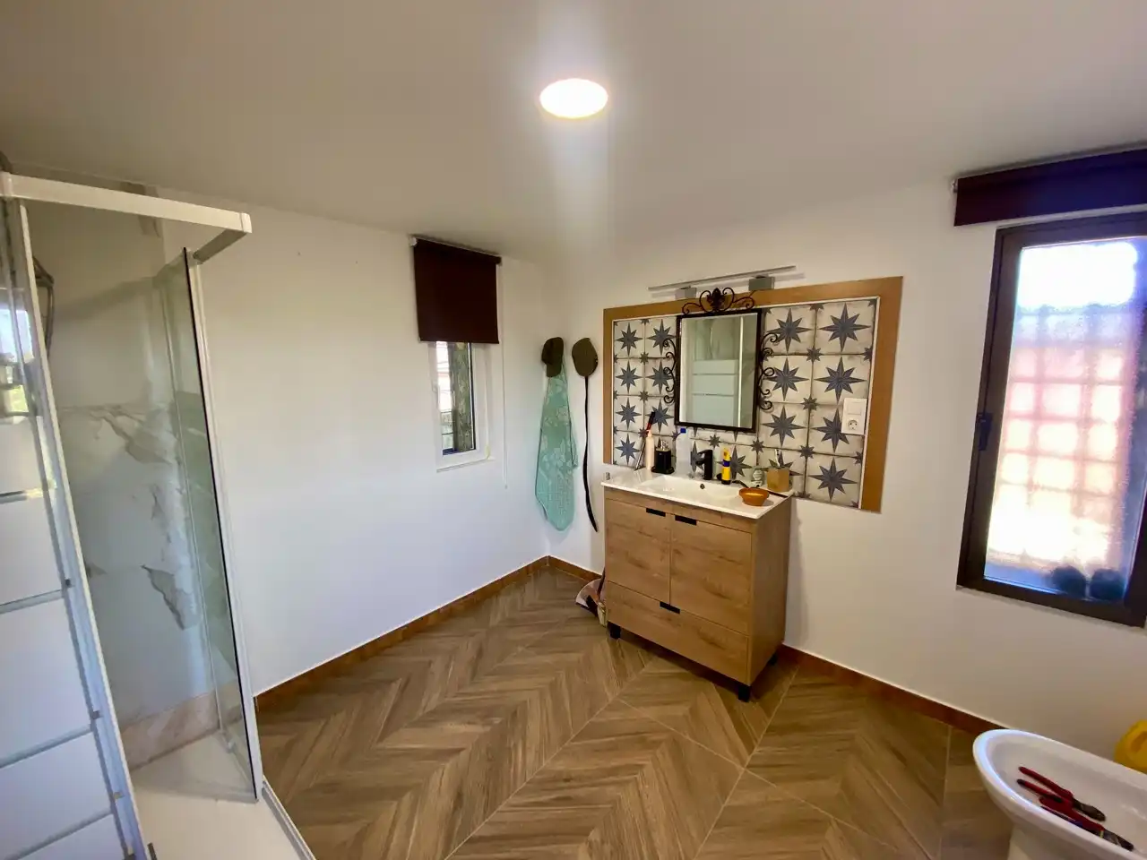 Bathroom of Houses for sale in Villarrubia de los Ojos  with Air Conditioner, Heating and Private garden