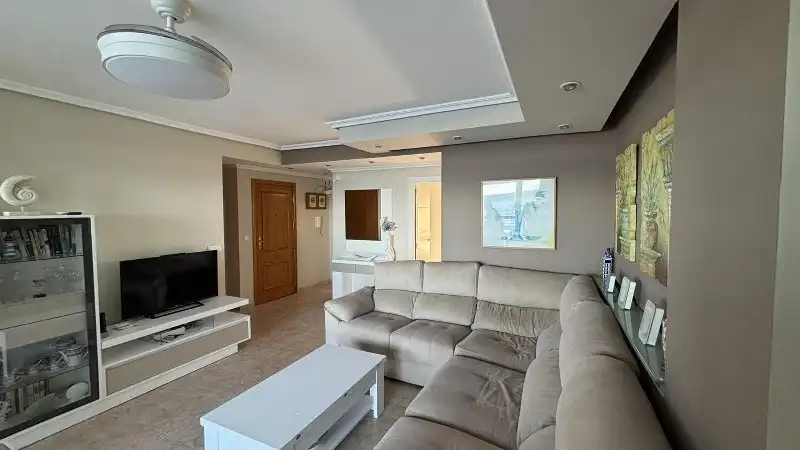 Sala d'estar de Apartament en venda en Cullera amb Aire condicionat, Terrassa i Traster