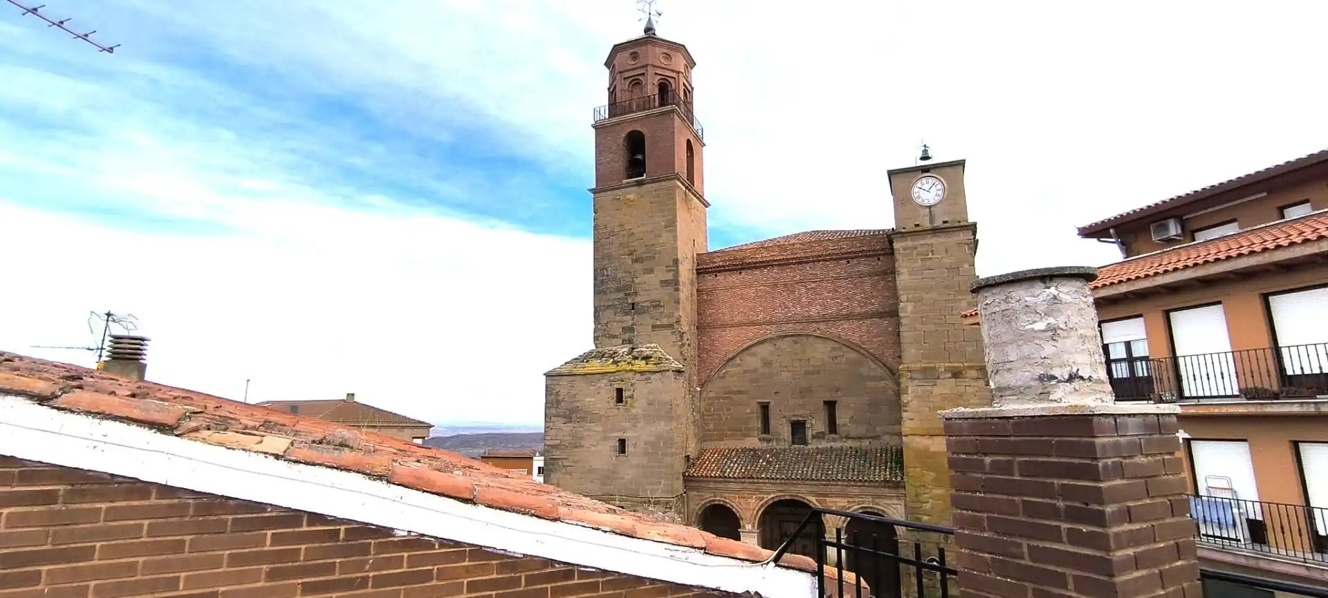 Vista exterior de Casa o chalet en venta en Ausejo con Terraza y Trastero