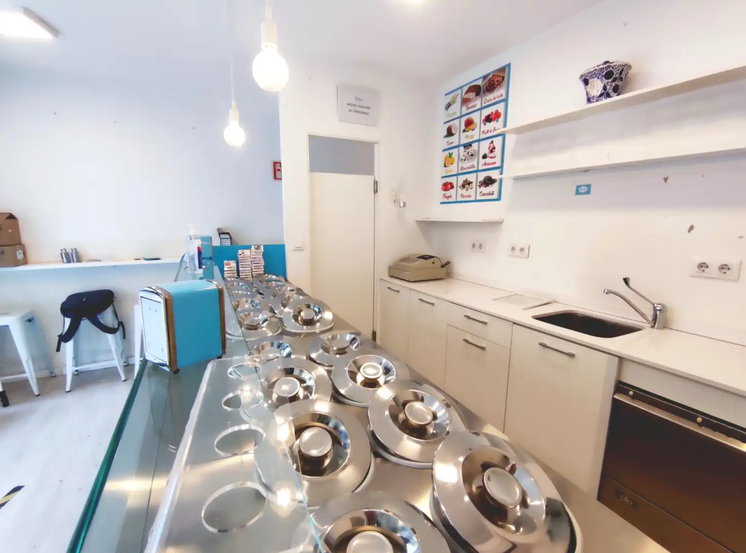 Cocina de Local en traspaso en Barcelona con Aire acondicionado y Amueblado