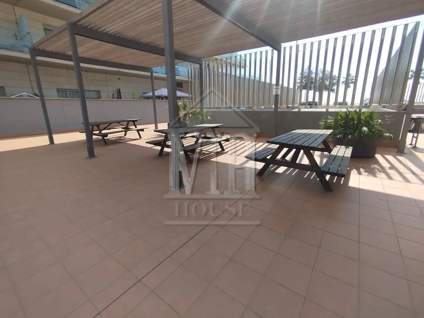 Terrace of Flat for sale in Badalona  with Air Conditioner, Heating and Furnished