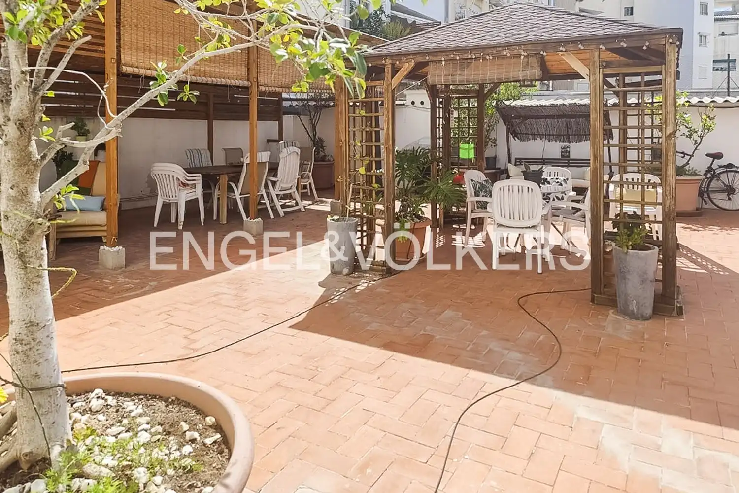 Terrasse von Wohnung zum Verkauf in Valencia mit Klimaanlage, Heizung und Parkett