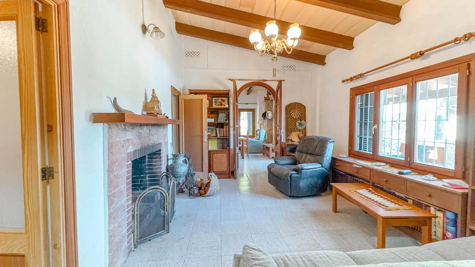 Living room of Country homes for sale in Puigpunyent  with Heating, Private garden and Terrace