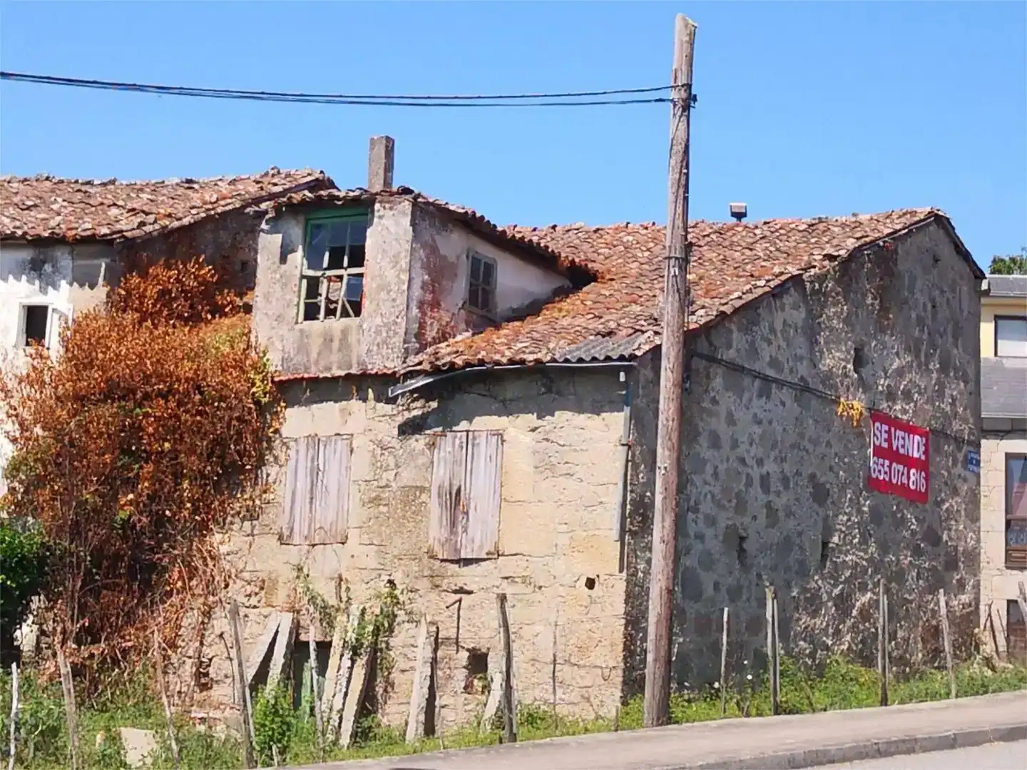 Vista exterior de Casa adosada en venta en Chantada con Jardín privado