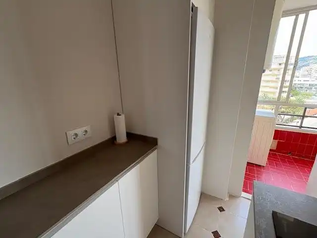 Cocina de Apartamento de alquiler en Benicasim / Benicàssim con Calefacción, Jardín privado y Terraza