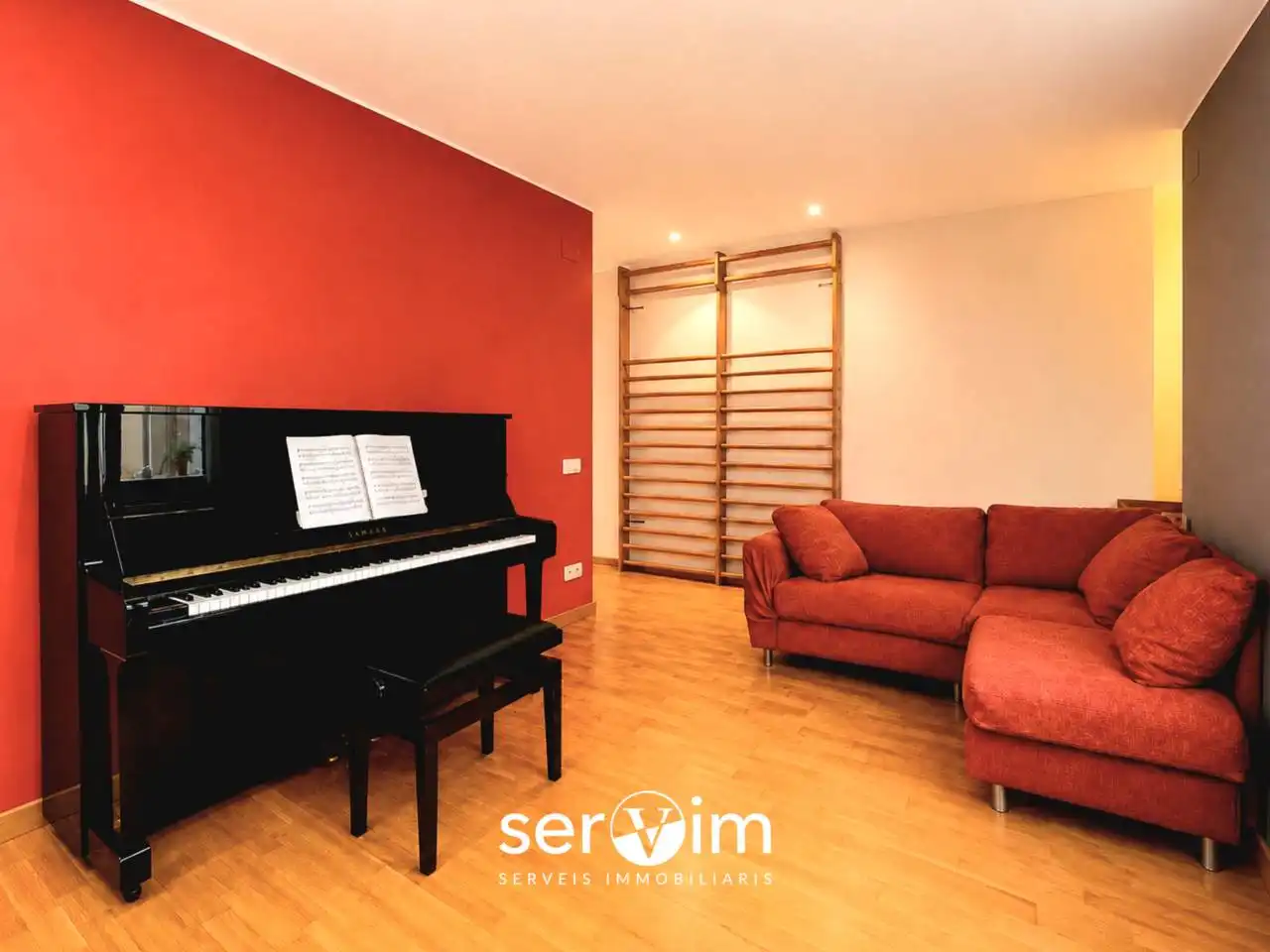 Sala de estar de Piso en venta en El Masnou con Aire acondicionado, Calefacción y Parquet