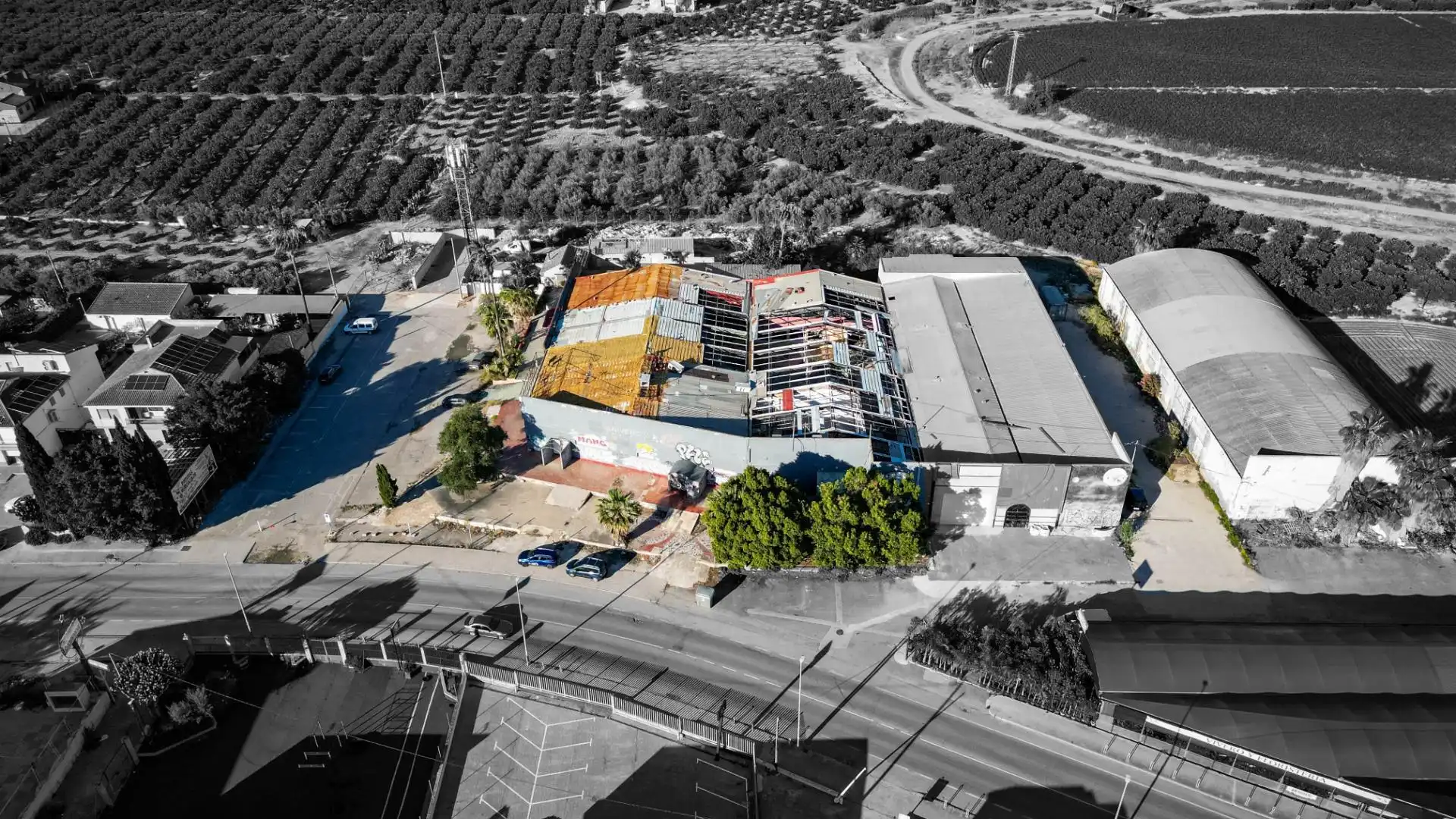 Außenansicht von Fabrikhallen zum Verkauf in Murcia
