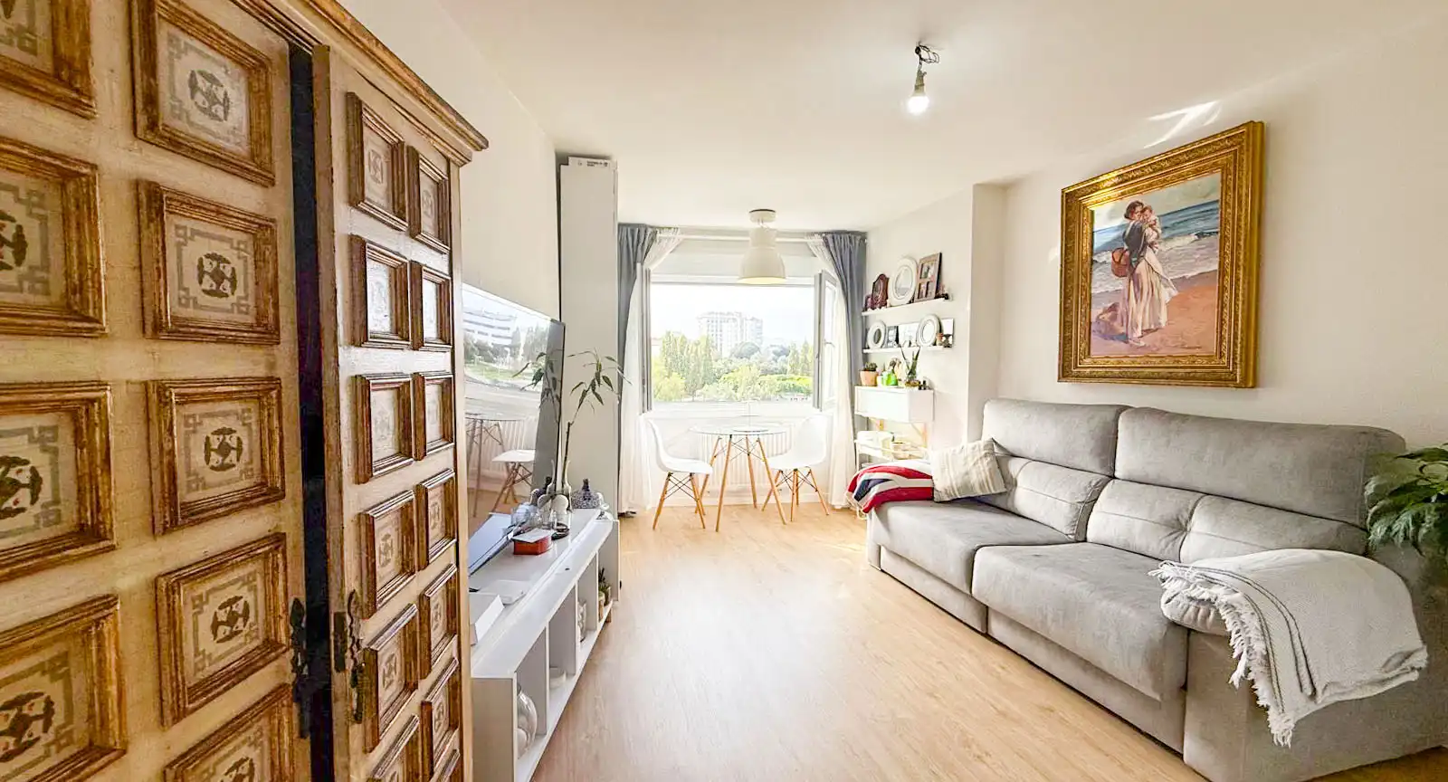 Sala de estar de Estudio en venta en Vigo  con Calefacción, Horno y Lavadora